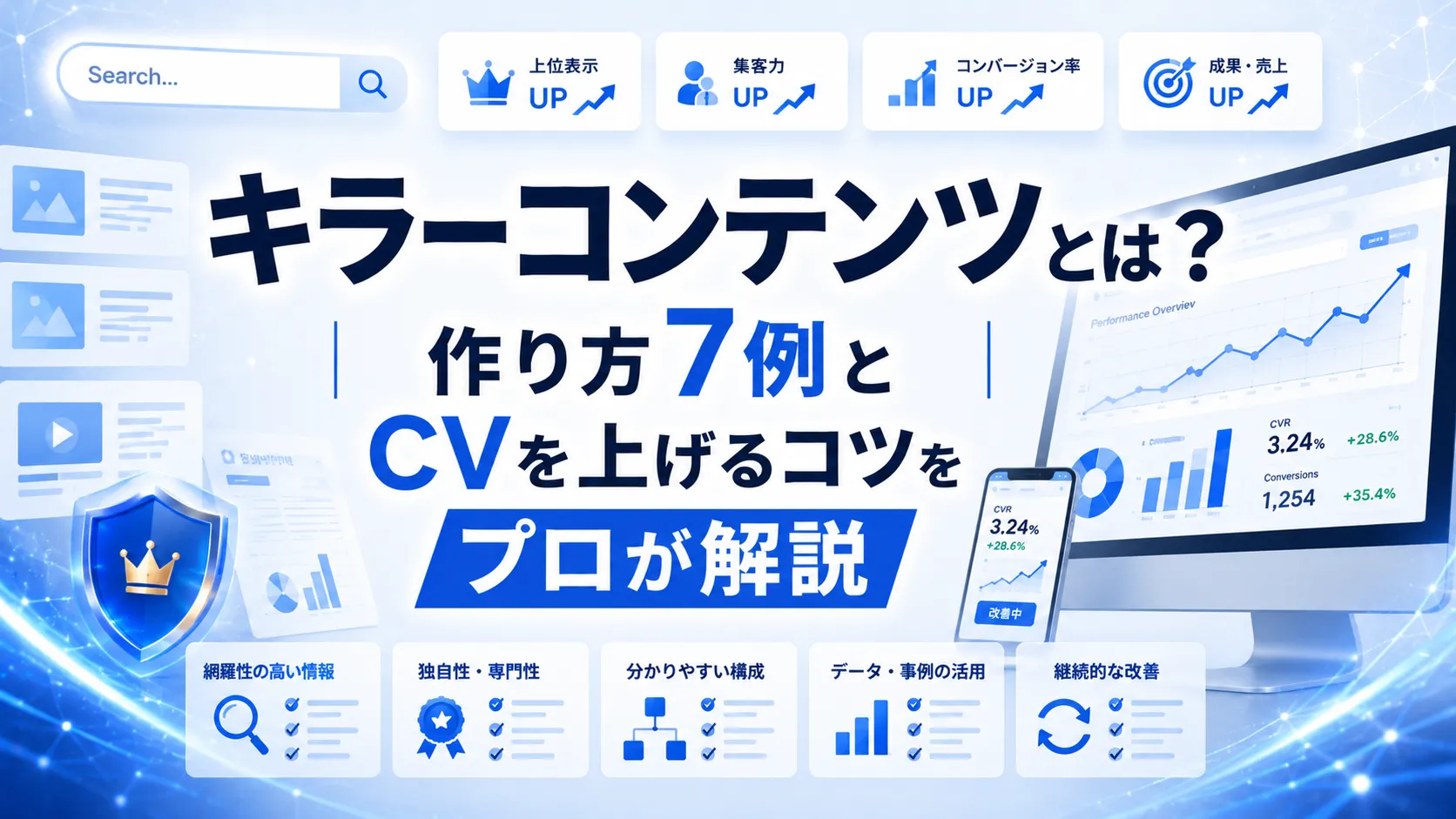 キラーコンテンツとは？作り方7例とCVを上げるコツをプロが解説