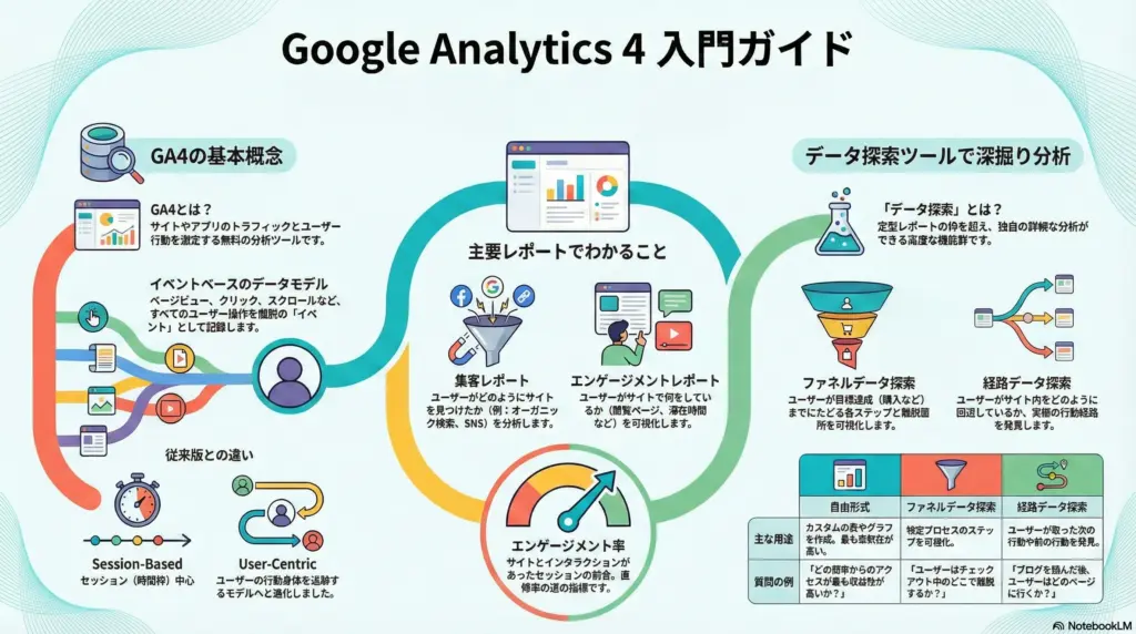 GA4（google アナリティクス）の使い方入門ガイド