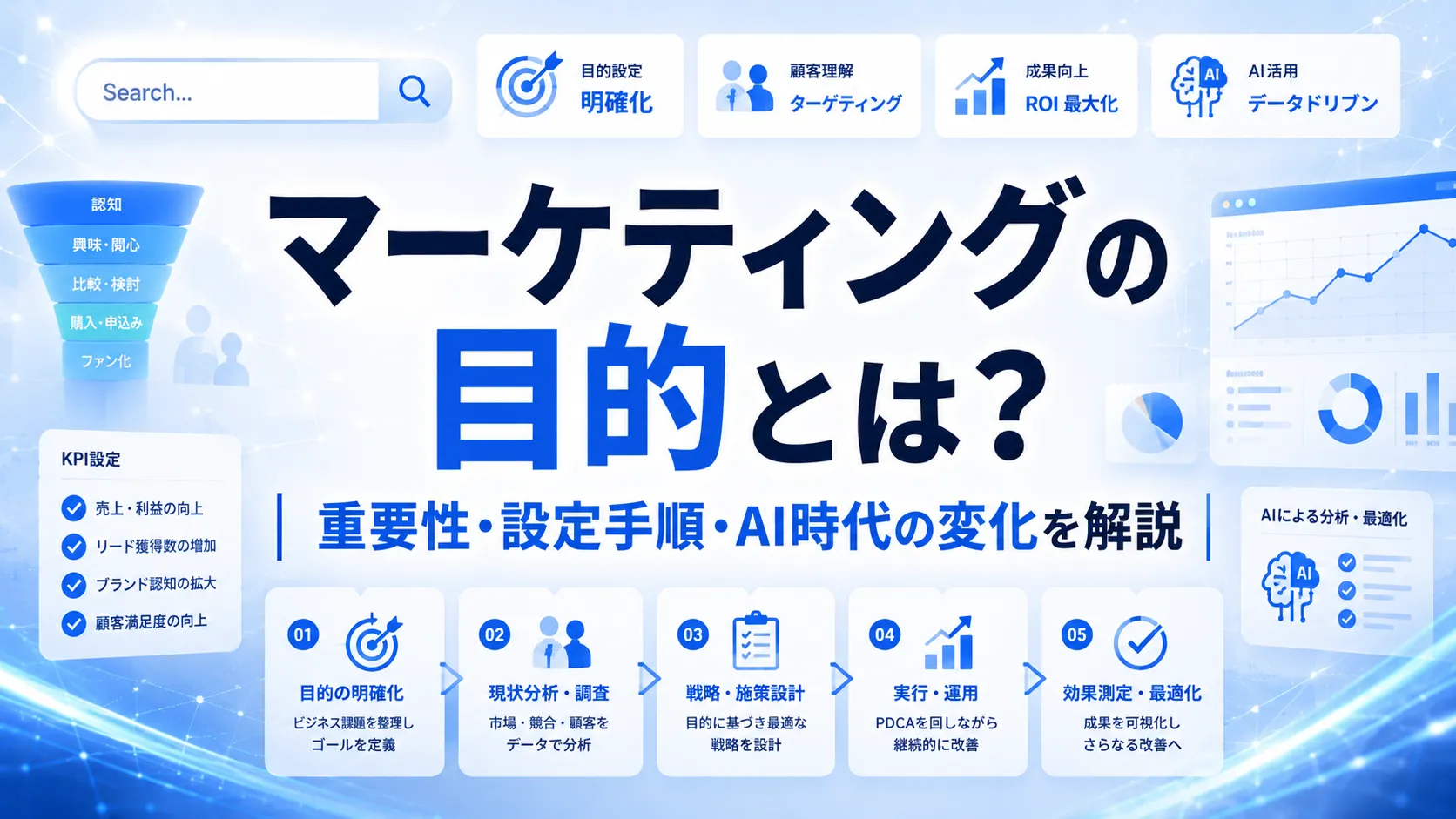 マーケティングの目的とは？重要性・設定手順・AI時代の変化を解説