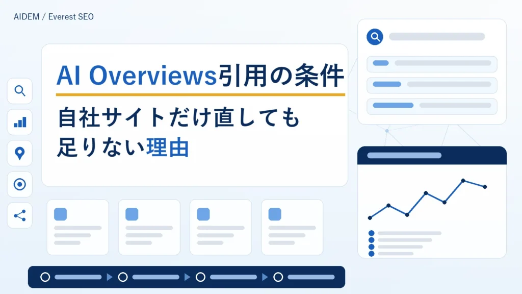 AI Overviews引用の条件｜自社サイトだけ直しても足りない理由