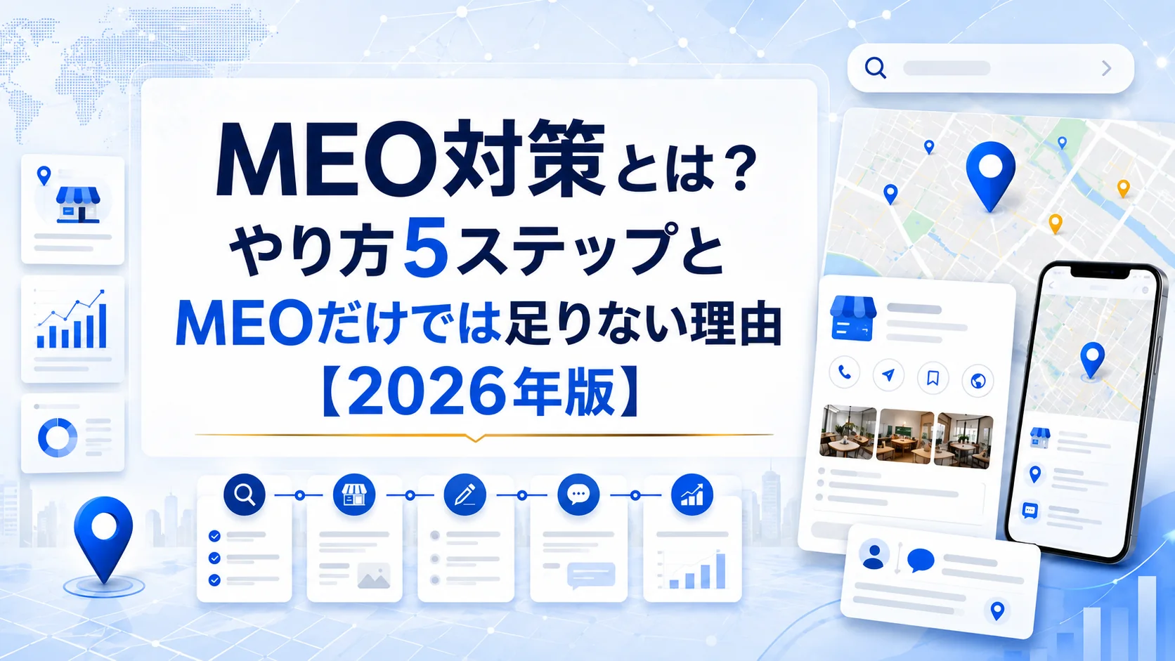 MEO対策とは？やり方5ステップとMEOだけでは足りない理由【2026年版】