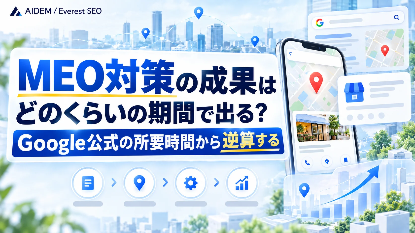 MEO対策の成果はどのくらいの期間で出る？Google公式の所要時間から逆算する