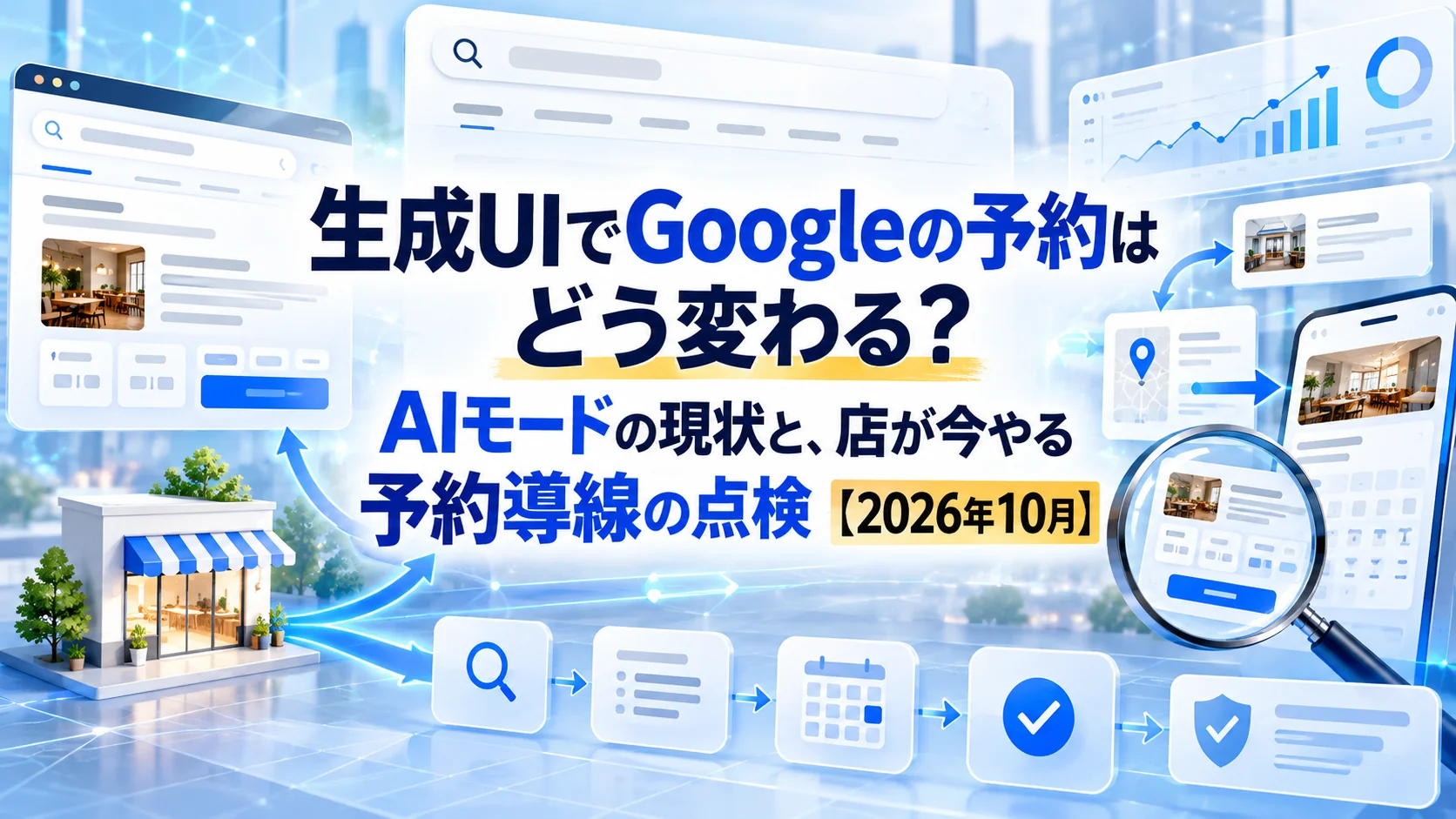 生成UIでGoogleの予約はどう変わる？AIモードの現状と、店が今やる予約導線の点検【2026年10月】