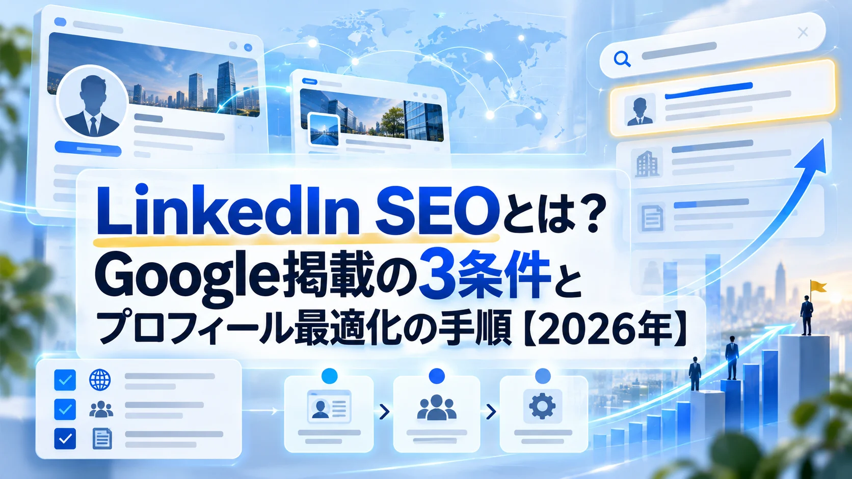 LinkedIn SEOとは？Google掲載の3条件とプロフィール最適化の手順【2026年】